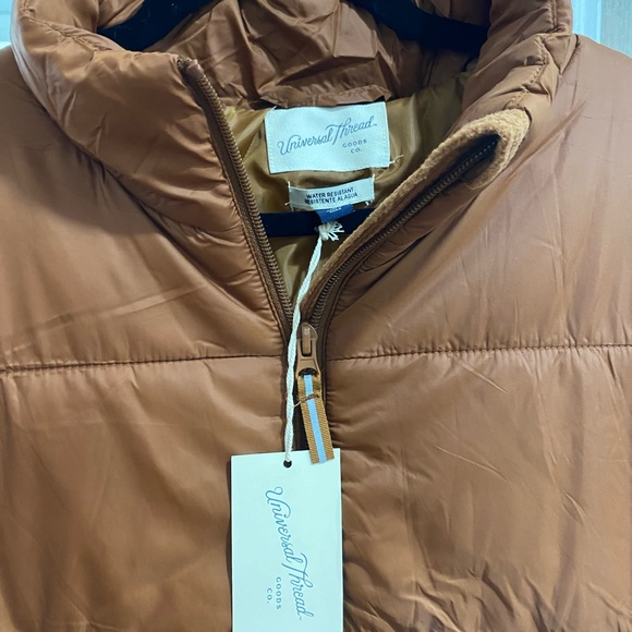 Universal Thread Burnt orange puffer jacket - Picture 4 of 4
